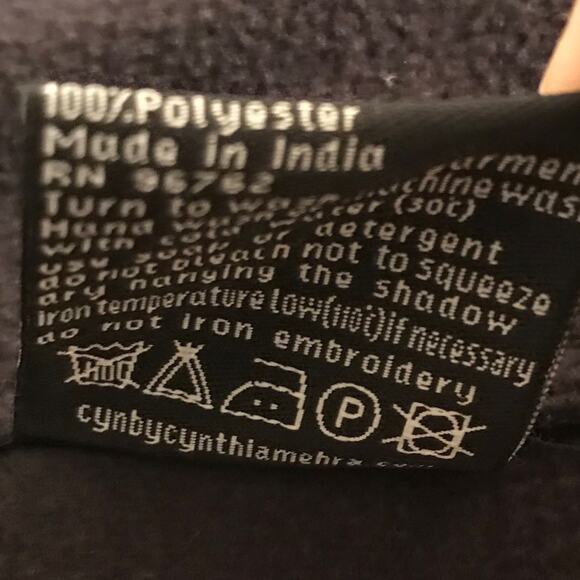 Cyn by Cynthia Mehra black Florida Sweatshirt XL - Picture 5 of 7